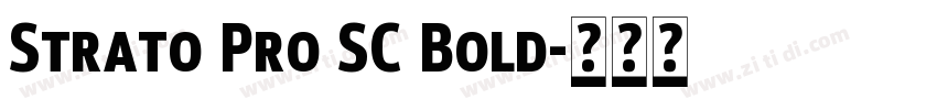 Strato Pro SC Bold字体转换